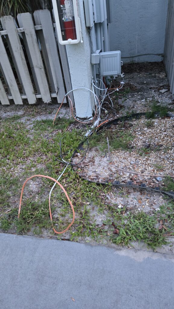 Left Over Cables from Old Internet Service